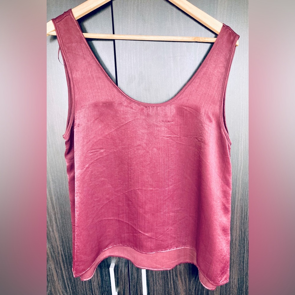 Burgundy camisole from Zara Size L